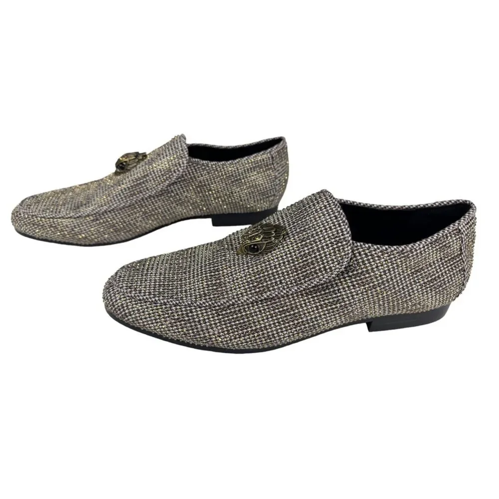 🛑SOLD🛑Kurt Geiger London Hugh Herringbone Loafers Mens Size 8 (41) - Picture 10 of 14